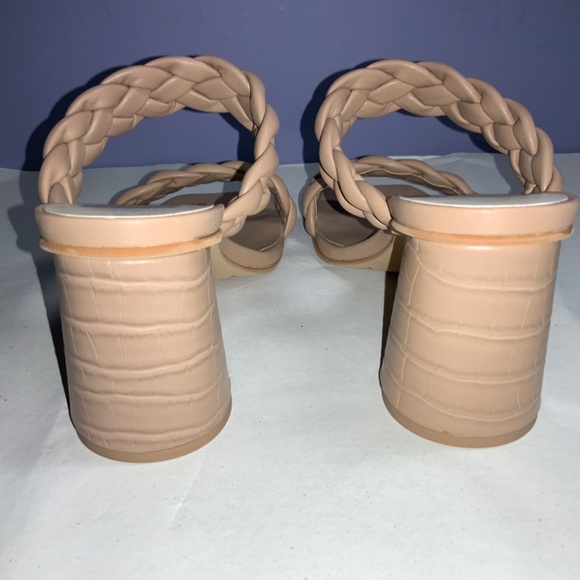 Dolce Vita Paily block heel sandals in Cafe Sz 8.5 square toe braided straps - Picture 5 of 7